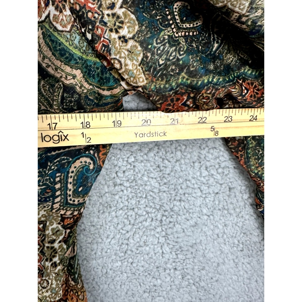 Rabbit Designs 16 Paisley Patchwork Midi Dress Boho Whimsigoth Fairy Grunge - Picture 4 of 8